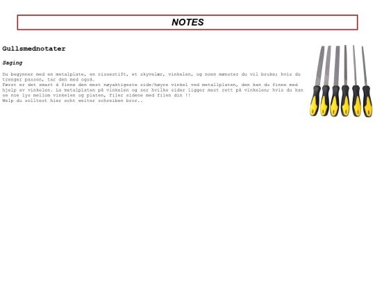 Notes screenshot