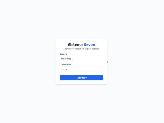 Seven-sistema screenshot