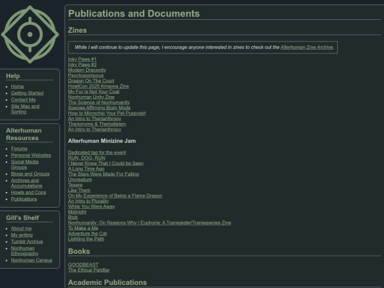 links/publications screenshot
