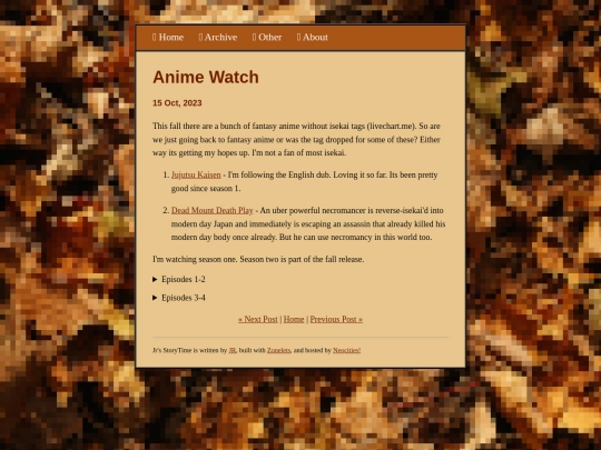 posts/2023-10-15-Anime-Watch screenshot