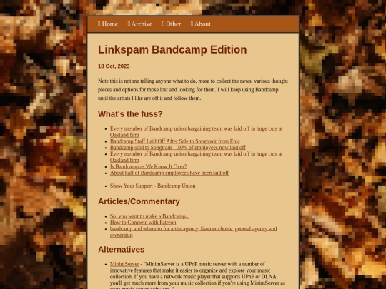 posts/2023-10-18-Linkspam-Bandcamp-Edition screenshot