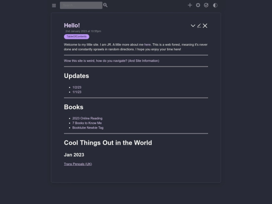 tiddlywiki screenshot