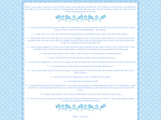 blog/entries/randomfacts screenshot