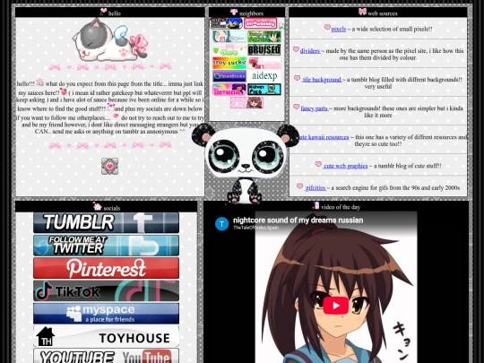 links screenshot