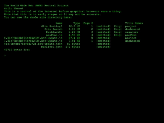 contiki/cern screenshot