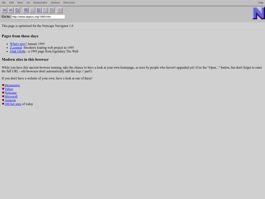 netscape/1 screenshot
