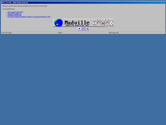 projects screenshot