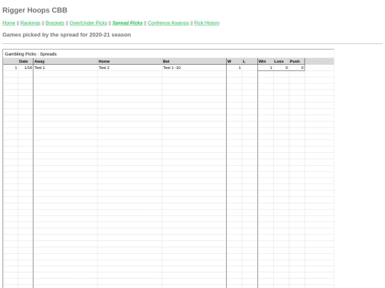 home/spreads screenshot
