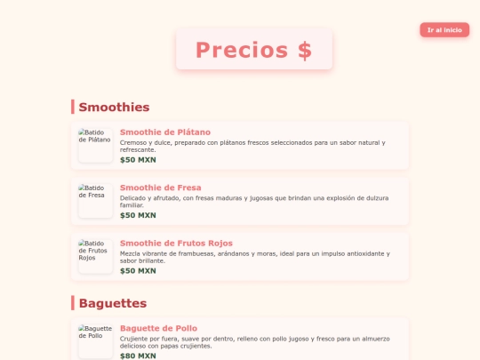 precios screenshot