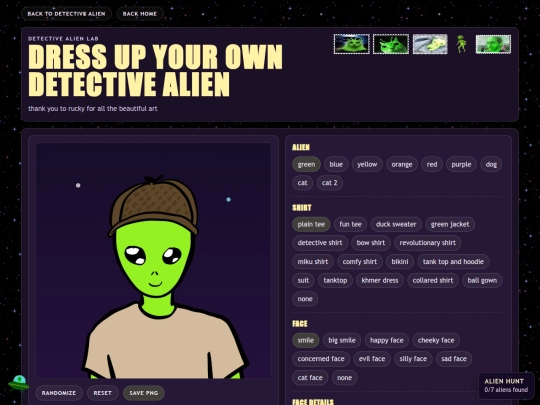 dressupalien screenshot