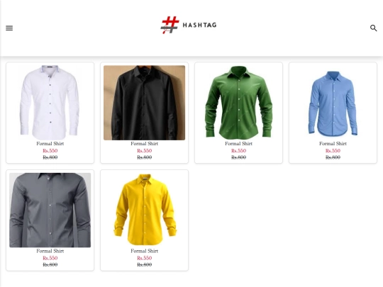 HaashTag FormalShirts screenshot