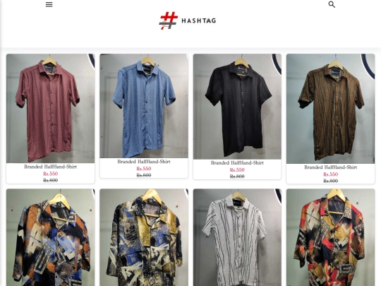 Hashtag Half-Hand Shirts screenshot