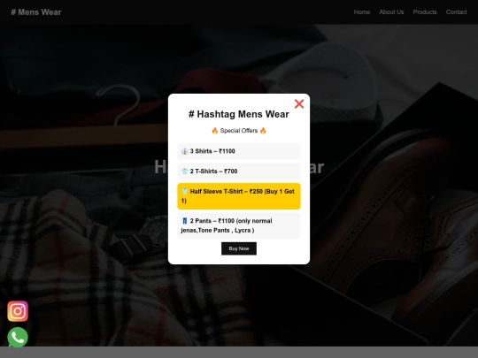 hashtag landing page screenshot