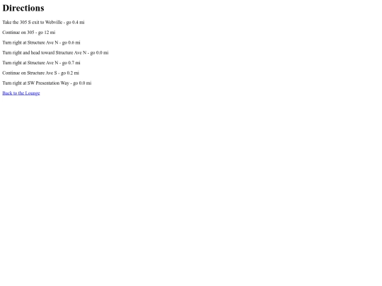 about/directions screenshot