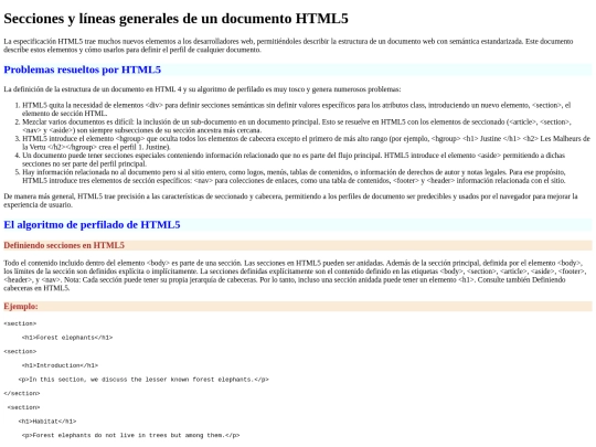 secciones&lineas screenshot