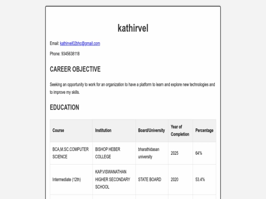 index screenshot