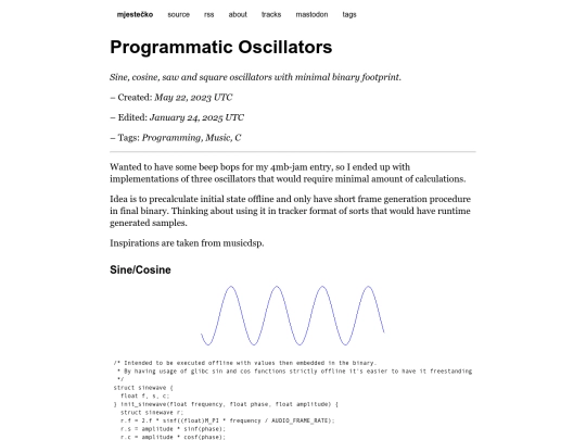 articles/oscillators screenshot