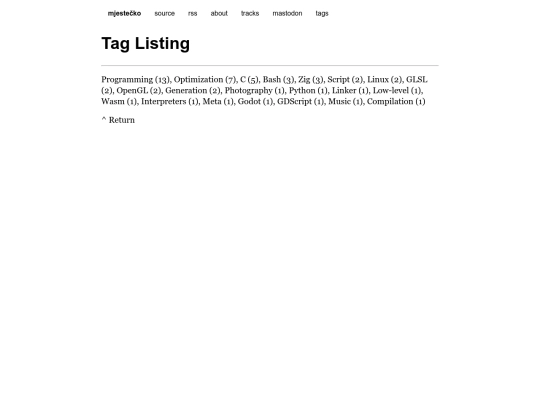 tags screenshot