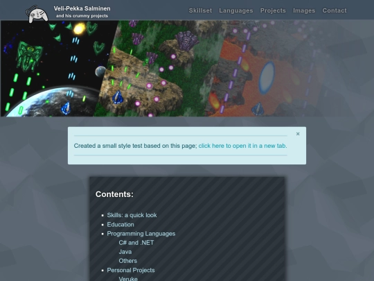 index screenshot