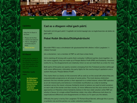 Irish Elections/tireolaicht screenshot