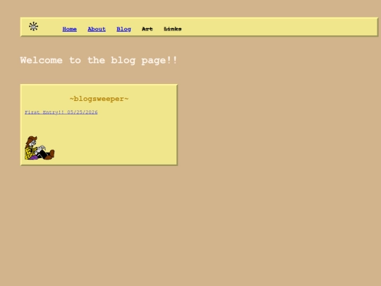 Blogpage screenshot