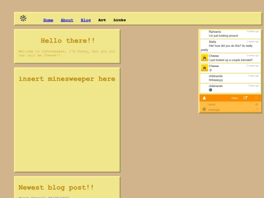 Homepage screenshot