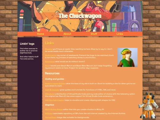 links screenshot