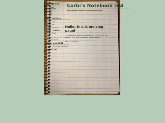 Blog screenshot