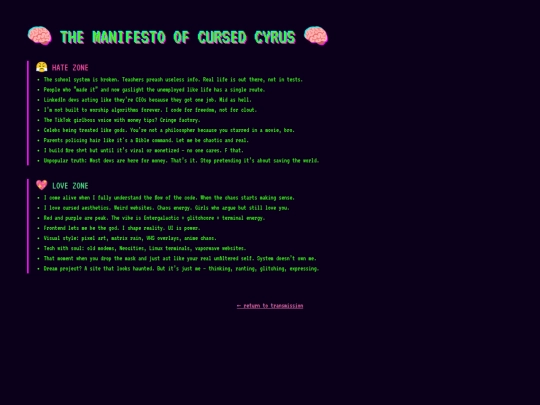 manifesto screenshot