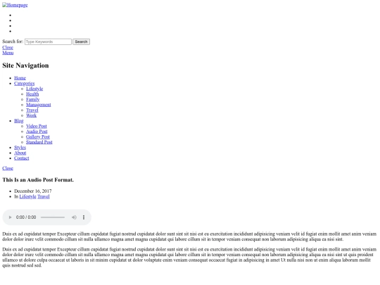 single-audio screenshot