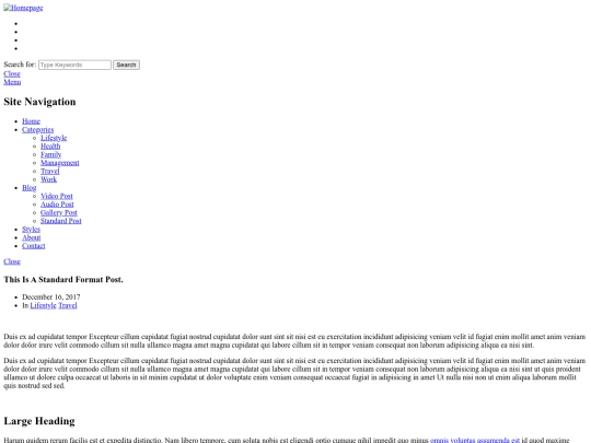 single-standard screenshot