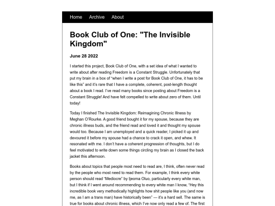 posts/Book-Club-of-One-The-Invisible-Kingdom screenshot