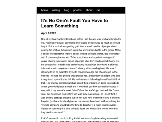 posts/You-Have-to-Learn-Something screenshot