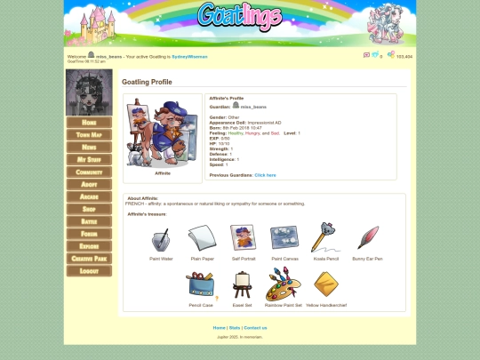 goat pages/affinite screenshot