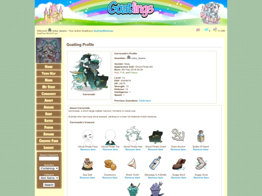 goat pages/carronade screenshot
