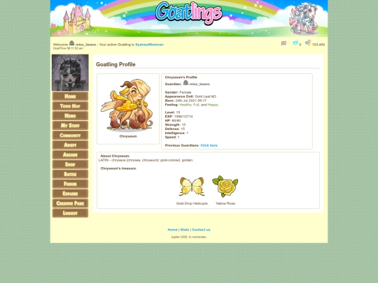 goat pages/chryseum screenshot