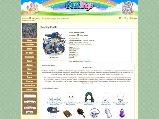 goat pages/goathelius screenshot