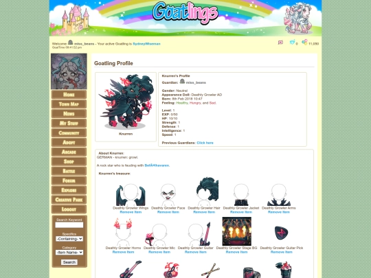goat pages/knurren screenshot