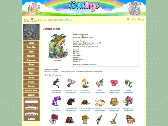 goat pages/orticultrice screenshot