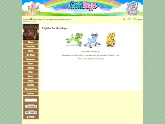 register screenshot