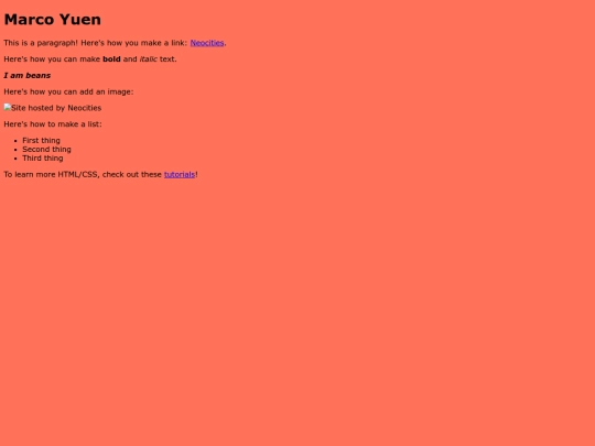 index screenshot