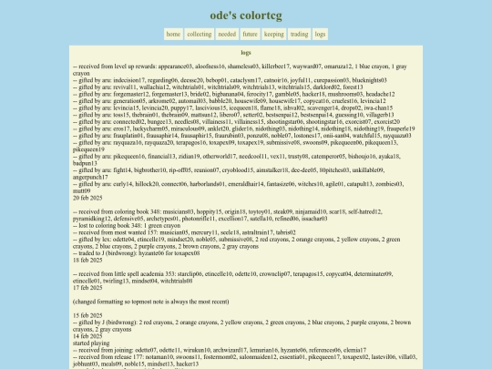 neotcg/log screenshot