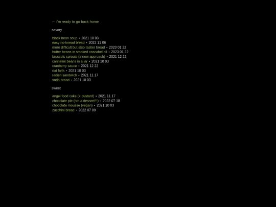 recipes screenshot