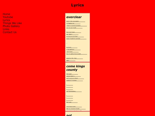 lyrics screenshot