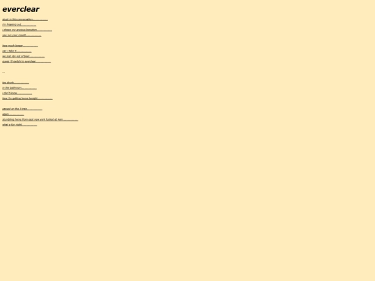 lyrics/everclear screenshot