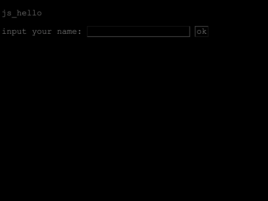 js_hello screenshot