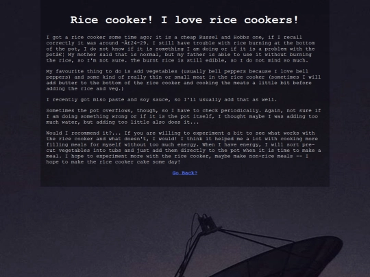 Ricecookerpost screenshot