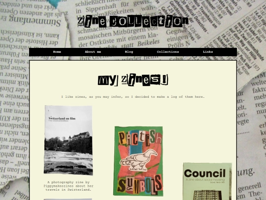 Zines screenshot