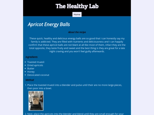 Recipes/apricot screenshot