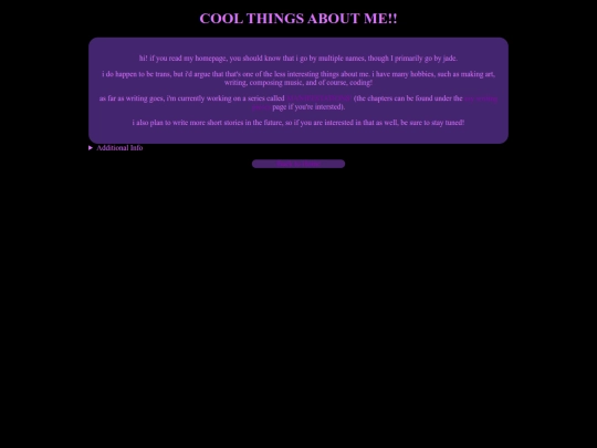 aboutme screenshot